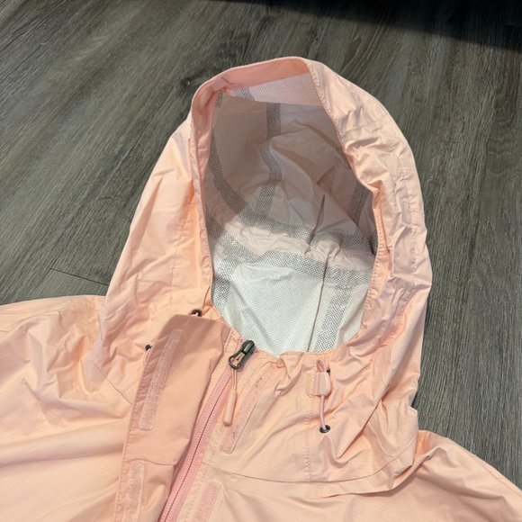 North Face Rain Full Zipper Jacket Light Pink Adjustable Dryvent Women Size XXXL - Picture 10 of 16